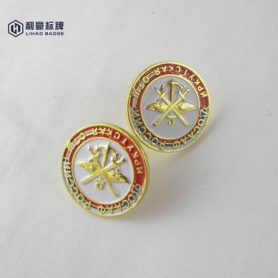 China Custom painted metal iron pin badge with butterfly pin for sale