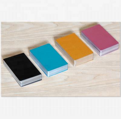 China Europe Anodized Aluminum Blank Business Card for sale