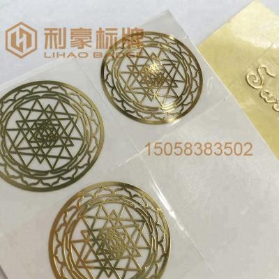 China METAL Electroforming Transfer Foil Nickel Metal Sticker Gold Color for sale