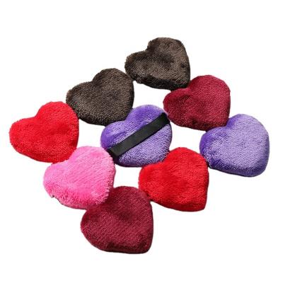 China Pinkz Velvet Ribbon Powder Puff Skin-Friendly Compact Use Factory Refillable Face Powder Puff Sponge Puff For Makeup for sale