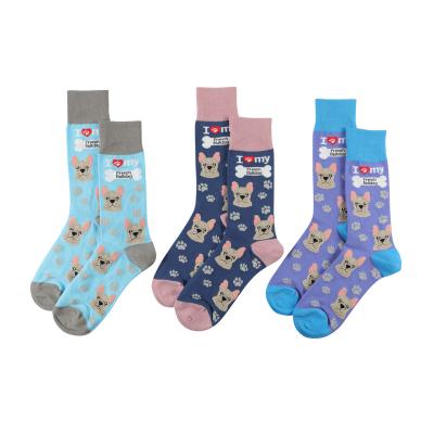 China French Bulldog Breathable Socks For Kid Valentine's Day Gift Cotton Socks for sale