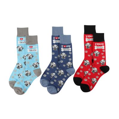 China Unisex Breathable Dalmatian Dog Sock Socks Passionate Manufacturer for sale