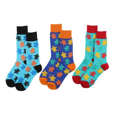 China Custom Novelty Turtle Logo Valentine's Day Gift Novelty Socks Cotton Breathable Unisex Socks Sports Socks for sale