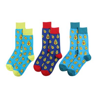 China Avacado Breathable Cool Socks Custom Socks Custom Logo Wholesale Unisex Socks for sale