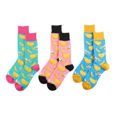 China Bananas Socks Breathable Cotton Unisex Sport Sock Custom Logo Novelty Wholesale Sock for sale