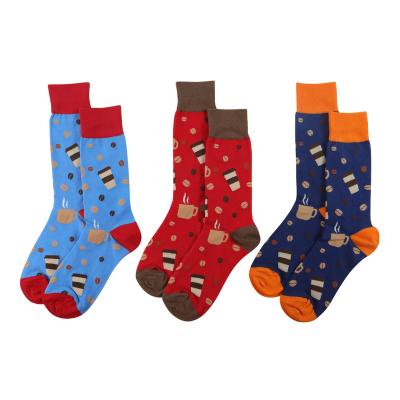 China Coffee socks breathable cotton unisex sport sock logo custom novelty wholesale sock for sale