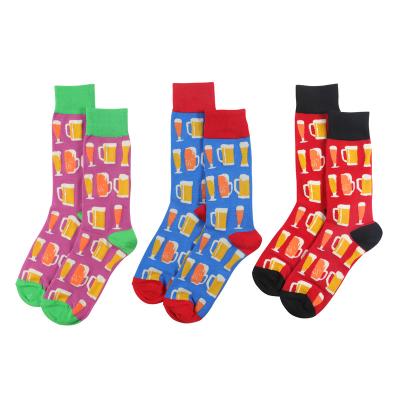 China Wholesale Cotton Breathable Socks Beers Cheer Sport Unisex Stocking Sock for sale