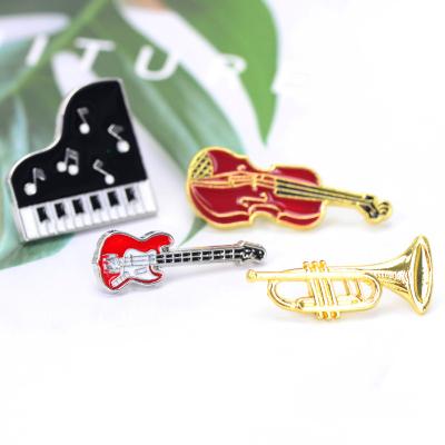 China Wholesale Cheap Metal Price Metal Musical Instrument Key Chain Shape For Fabric Decorate for sale