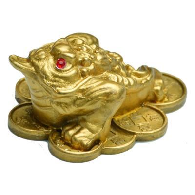 China Health Care Institutes Wholesale Custom Animal Swing Table Sublimation Best New Year Reward Trophy Metal Gold 3D Metal Brass Toad for sale