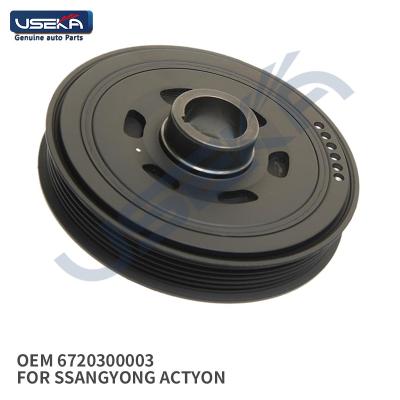 China High Quality Metal+Plastic USEKA OEM 6710300303 Crankshaft 6720300003 Belt Pulley Suit For Ssangyong actyon for sale