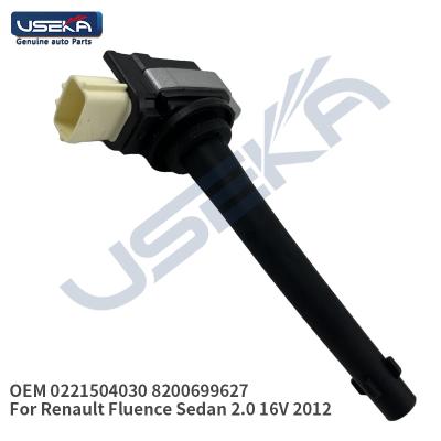 China Ignition Coil 0221504030 8200699627 For Renault Fluence Sedan 2.0 Standard 2012 OEM 16V Size for sale