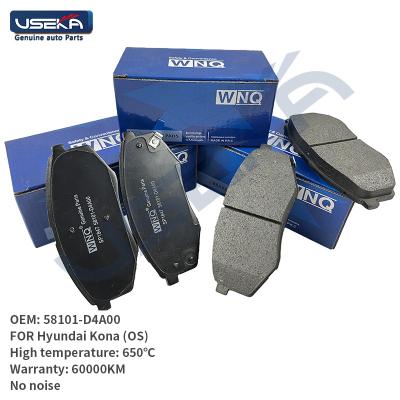 China OEM Size Quality Factory Ceramic Brake Pads 58101-D4A00 581012SA50 For HYUNDAI KONA(OS)/Genuine Korea Auto Parts for sale