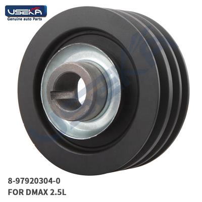 China Genuine USEKA Auto Parts 8-97920304-0 Crankshaft Tensioner Pulley Wheel For ISUZU DMAX 2.5L Standard Size for sale