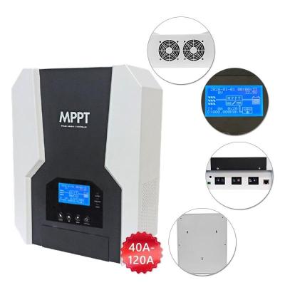 China High Quality Automatic Solar Battery Charger Controller Regulator 12v 24v 36v 48V 40a 60a 80a 100a 120A MPPT Max Charging Solar Controller for sale