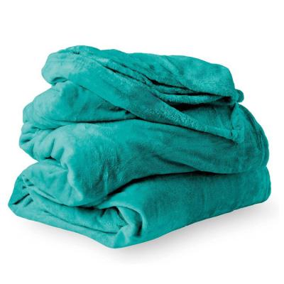 China Flannel Fleece Blanket Baby Anti-pilling Throw Emerald Custom Luxury All Colors Knitted 100%Polyester Microfiber Super Soft Solid Plush Warm for sale