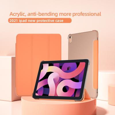 China Custom Logo New Transparent Pencil Holder TPU Shockproof Soft Edge PC Cover Tablet Case For iPad Pro Case 11 12.9 2021 Clear for sale