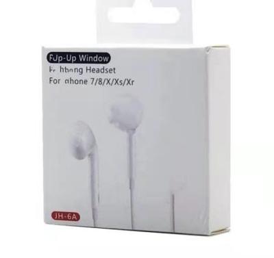 China In-Ear BT Version PP Up 8pin Lighting Plug Headset In Ear Headphones Earphone With Remote MIC For iPhone 7/8/X/11/12 for sale