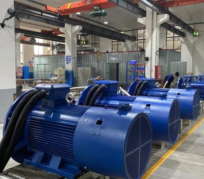 China Motor de câmbio de ímã permanente de três fases para compressor de ar de parafuso à venda