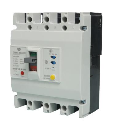 China Earth Leakage Protection Wenzhou Manufacture 125a RCB Rccb MCCB Residual Current Circuit Breaker for sale