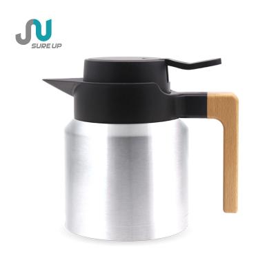 China Viable Hot Sale Double Wall Stainless Steel Coffee Pot Vacuum Thermos Flask Insulated Jug for sale