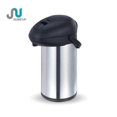 China 5.0 Liters Large Capacity Sustainable Double Wall Stainless Steel Airpot Thermos For Water/Coffee/Tea Drinks Vacuum Airpot for sale