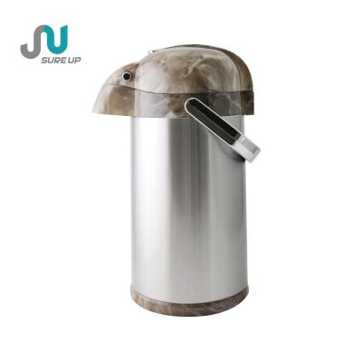 China Airpot Single Flask Vacuum Capacity Business Design 3L Insulation Water Jug Glass Inner Stainless Steel for sale