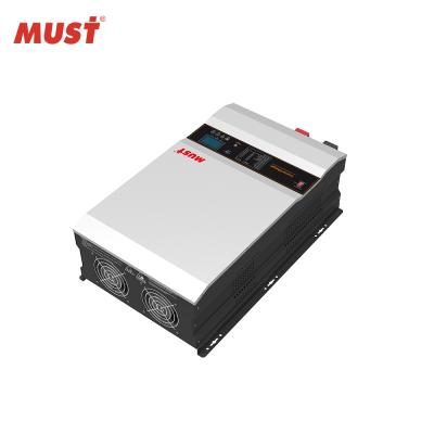 China MUST 220V Inverter Home Inverter 8Kw 48Vdc Low Frequency DC To AC Inverter Pure Sine Wave 670*410*215 mm for sale