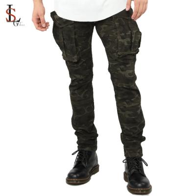 China 2021 New Arrival QUICK DRY Custom Mens Slim Camouflage Cargo Pants Spring Streetwear Wholesale Joggers Sweatpants for sale