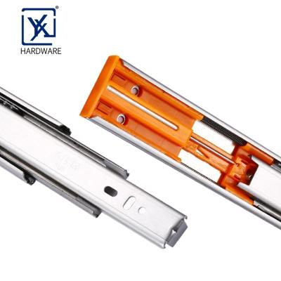 China Office Appliances Zipper Box Drawer Telescopic Full Bearing Soft Slide for sale