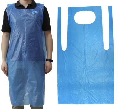 China PE Apron Cape Disposable Waterproof LDPE Polyethylene Hospital Apron for sale