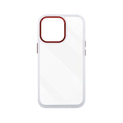 China Solid Color Mobile Phone Case Pc+Glass Material Shockproof Shockproof Transparent Drop Resistant For Iphone14 for sale