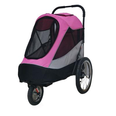 China Durable Comfortable Adjustable High Quality Hot Sale Foldable luxury outdoor pet stroller 3 Wheel Cat Stroller Trolley Dog Car for sale