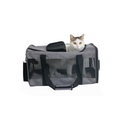 China Sustainable 2023 New design high quality transparent pet cat dog carrier bag out pet out handbag bag for sale