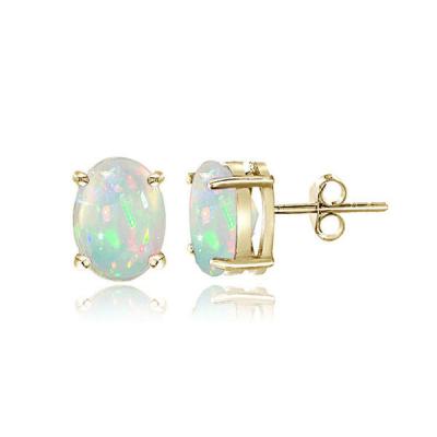 China Wholesale High Quality Fashion 925 Sterling Silver Gold Real Opal Design Stud Earring For Women 2022 for sale