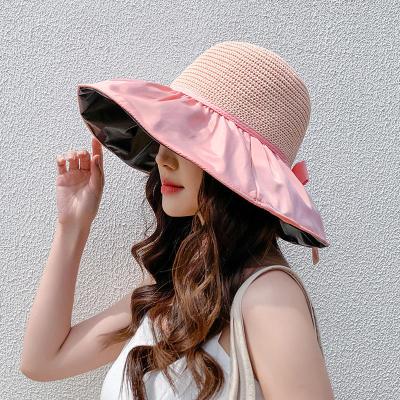 China EXW Wholesale Casual Hot Price Summer Bucket Hats Straw Hat Travel Sunshade Sun Hat For Women for sale