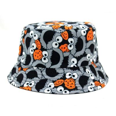 China Wholesale Casual Running Hot Sale Summer Pattern Bucket Hat Fashion Cartoon Print Adults Bucket Hat for sale