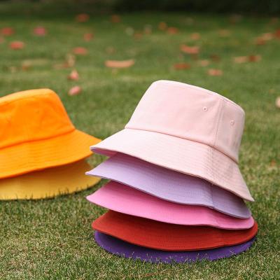 China Wholesale Cheap High Quality Casual Men's 3D Cotton Summer Casual 3D Plain Embroidered Print Logo Bucket Hat Custom Made For Women for sale