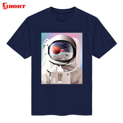 China Anti-pilling 2021 high quality male breathable empty T-shirt custom design t-shirt 100% cotton printing men's fitness logo dropshipping for sale