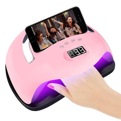 China Wholesale Nail Art Salon Clear Inventory Nail Lamp 168W UV Quick-Drying Led Nail UV Rose Lamp UV Nail Lamp for sale