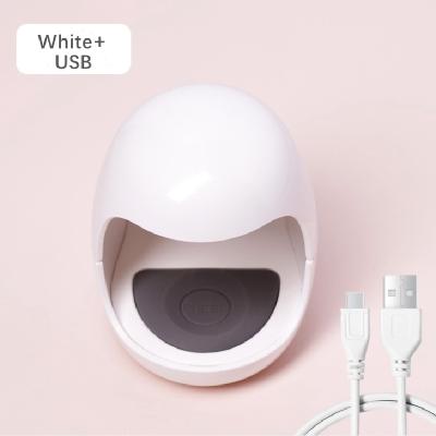 China Nail Art Beauty 3W USB Egg Shape Phototherapy Nail Polish Gel Dryer Curing Cordless Mini UV LED Nail Lamp For Manicure Travel Home for sale