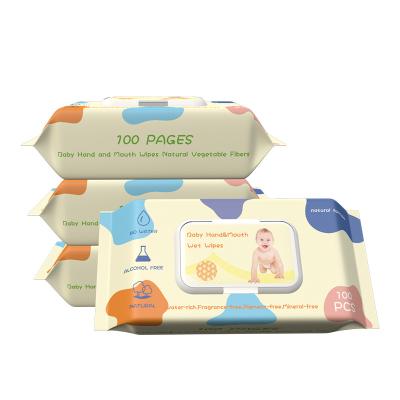 China Custom Available Baby Kitchen Quality Grade A Cloth Baby Cleaning Wet Wipes for sale