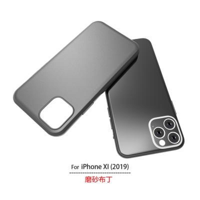 China Black Factory Price Dirt Resistant TPU Phone Cover Matte Pudding Case For IPhone 11 Pro Shockproof for sale