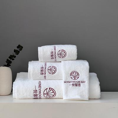 China Sustainable Luxury Five Star Thick High Quality Cotton Towels Hotel Towels Soft 100% Bath Towel For Hotel for sale