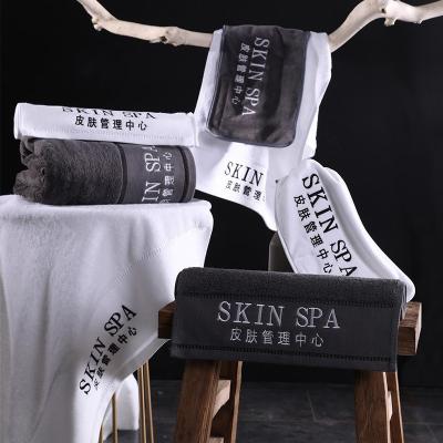 China Sustainable Spa Bath Towel With Custom Logo Beauty Salon Towel Set Spa Customized Facial Towels for sale