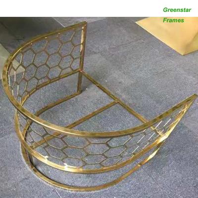 China High End Looking Super Quality 201 304 Stainless Steel Frames with PVD Electroplated for Sofa Furniture Metal Frame Legs for sale