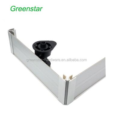 China New designed PVC skirting board Kitchen Cabinet Skirting 150 mm brushed aluminium plastic kitchen plinth baseboard en venta