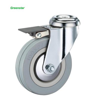 China 6 Inch 8 Inch 10 Inch Pneumatic Rubber Caster Wheels/casters With Anti-slip Tire zu verkaufen