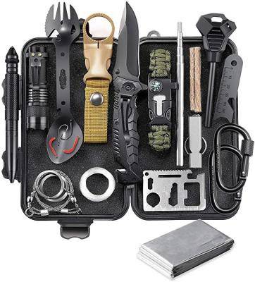 China Multifunctional Men's Gift Survival Gear Kit Emergency Survival Kit Camping Outdoor Tactical Survival Kit for sale