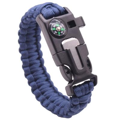 China Multifunctional Outdoor Tactical Compass Para Rope Bracelet with Flint Rod, Survival Para Rope Bracelet, Para Rope Bracelet for sale