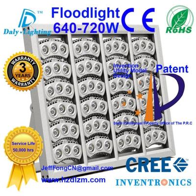 China LED Flood Light 640-720W with CE,RoHS Certified and Best Cooling Efficiency Floodlight Made in China for sale